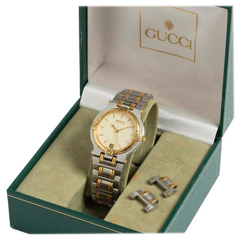 1990 gucci watch white